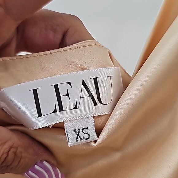 Leau Cabo Mini Bodycon Dress in Champagne Size XS - Picture 11 of 12